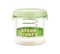 Passoire à yaourt avec couvercle - Filtre à yaourt en acier inoxydable, design à ressort | Créez facilement de délicieuses passoires à yaourt faites maison avec votre yaourt maison. La passoire