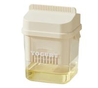 Passoire à yaourt en polypropylène - Système de filtration domestique avec couvercle sécurisé et bol profond | Outil séparateur multi-usages, récipient à fromage pour les routines de stockage de