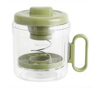 Passoire à yaourt et presse à tofu pour fromage maison et lait de noix avec couvercle anti-poussière et récipient transparent avec échelle de mesure (vert olive)