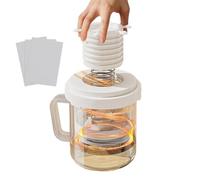 Passoire à yaourt - Filtre à yaourt naturel multi-usages - Avec couvercle - Ustensiles de cuisine multifonctions pour dortoir, location, restaurant, magasins, hôtel, hôtel