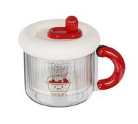 Passoire À Yaourt - Filtre Mailles Fines Réutilisable, Ustensile De Cuisine, Facilité De Nettoy, Fromagerie Avec Couvercle | Pour Yaourt, Régime, Fitness, Petit-déjeuner Maison, Lait Soja, Usage Quoti