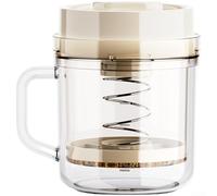 Passoire à yaourt grec améliorée et machine à fromage avec sac en maille fine pour labneh, fromage cottage, filtre à yaourt crémeux épais, grande capacité de 1,1 l, amovible (A)