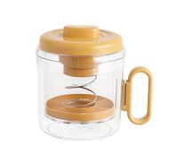 Passoire À Yaourt Grec, Passoire À Fromage, Matériau de Qualité Alimentaire, Design Transparent, avec Poignée, pour Un Usage Quotidien À La Maison(Orange)