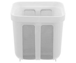 Passoire à Yaourt Grecque en Acier Inoxydable, Filtre Fin Portable | Séparation du Lactosérum, Usage pour Lait de Soja et Jus, Nettoyage Simple, la Cuisine Maison, Blanc