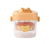 Passoire à Yaourt Grecque Maille Fine Séparateur de Lactosérum ABS Acier pour Fromage et pour lait de Noix 15x15x12cm(Orange)