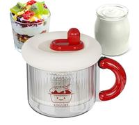 Passoire à yaourt - Machine à fromage, filtre à lait | Séparateur réutilisable en maille fine avec couvercle pour la cuisson de la crème de soja, la cuisine, le petit déjeuner, le fitness, le régime