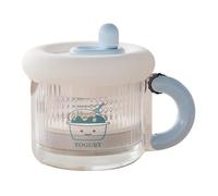 Passoire à yaourt - Maille - Couvercle filtrant, séparateur de produits laitiers | Machine à fromage réutilisable avec filet fin et récipient - Outil de cuisine pour le lait de soja, le petit déjeuner