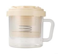 Passoire à Yaourt Maison 16cm Pression Couvercle Passoire à Yaourt(White)