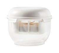 Passoire à yaourt Maker - Outil de récipient à mailles fines, accessoire de couvercle transparent, tamis à lait de noix confortable, équipement laitier préparatoire fait maison, appareil alimentaire