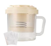 Passoire à yaourt - Passoire à yaourt avec couvercle - Outil d'optimisation du régime - Pour yaourt - Élimination rapide du lactosérum - Fabricant de yaourt fait maison - Pour les amis de la famille