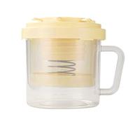 Passoire à yaourt réutilisable, filtre à mailles fines, outil de cuisine de 1 L avec cadre en acier inoxydable, passoire alimentaire robuste, passire à yaourt avec conception de vidange facile, acces