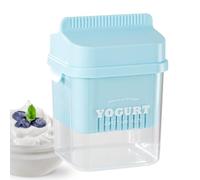 Passoire à yaourt sec, filtre à fromage et babeurre de grande capacité avec couvercle, récipient efficace pour yaourtière, parfait pour le lait grec épais, le labneh, le fromage cottage, la filtrage à