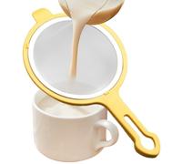 Passoire alimentaire en acier inoxydable à mailles fines - Cuillère filtrante pour jus et thé en vrac - Petite passoire en métal multifonction avec poignée confortable pour une utilisation en cuisine