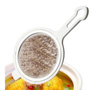 Passoire alimentaire en maille fine | Tamis en métal en acier inoxydable | Tamis de cuisine en maille | Petite cuillère multifonction en métal | Passoire à jus en vrac pour thé, pâtes pour cafés