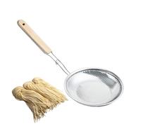 Passoire alimentaire en pour mousser la graisse, écumoir en acier inoxydable - Passoire alimentaire en avec poignée ergonomique - Écumoire avec petits trous denses