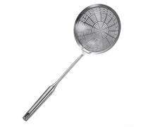 Passoire araignée en acier inoxydable avec long manche pour friture - Cuillère écumoire robuste pour casseroles chaudes et pâtes - Outil de cuisine de 38 cm