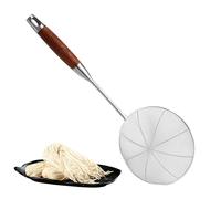 Passoire Araignée Pour La Friture, Louche D'écumoire À Mailles Fines En Acier Inoxydable Avec Manche En Bois, Cuillère À Nouilles De Cuisine, Passoire À Friteuse Pour Boulettes Chaudes Pour La Cuisson