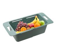 Passoire au-Dessus de l'Évier - Égouttoir Rétractable | Panier D'Égouttage Pour Les Légumes - Pour Les Tomates Les Fruits Les Pâtes Les Légumes Les Aliments La Cuisine Le Congélateur L'Évier