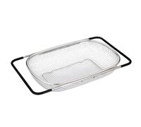 Passoire Au-dessus De L'évier - Support De Cuisine À Mailles Fines, Panier Extensible En Acier Inoxydable Pour Pâtes | 54 Cm 650 G Silicone | Fruits Baies Tomates Raisins Plats Bols Assiettes Égouttoi