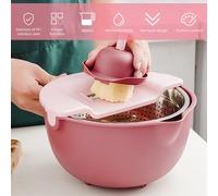 Passoire avec bol à mélanger Ensemble de passoires 9 en 1 pour la cuisine pour le lavage des fruits et légumes / passoire à nouilles / passoire à riz Ensemble de passoires rotatives à double couche av