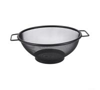 Passoire avec bord large et poignée renforcée pour soulever en toute sécurité lorsqu'elle est pleine d'eau chaude et d'aliments cuits (22 cm)