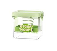 Passoire crémeuse à pression grecque pour la cuisine et la maison avec yaourt et passoire en acier inoxydable (rectangle vert)