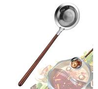 Passoire Cuillère Cuillère en | Écumoire de cuisine avec long manche pour frire la graisse, la cuisson, la cuisson chaude, le lait de soja et les boulettes
