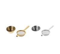 Passoire Cuisine 1 ensemble de passoires à mailles en acier inoxydable, filtres thé fins réutilisables, théière infuseur avec poignée(Silver)