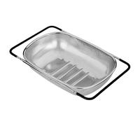 Passoire Cuisine Extensible Au-Dessus Évier - Passoire Évier Avec Panier Tamis Fin | Égouttoir Pâtes & Ṕassoire Avec Poignée Caoutchouc Antidérapante | Support Filtre Év́ier Compatible Lave-Vaiss