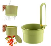 Passoire Cuisine Peut être Accroché au Robinet Filtre Evier Cuisine Nettoyage Rapide en un Seul Bouton Amovible Filtre Evier Mettre un Blocage de Cuisine (Vert)