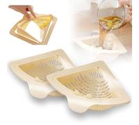 Passoire Cuisine Triangle, Passoire Evier Ventouses MagnéTique, Amovible Ouverture Rotative Passoir, Pour Le Lavage/L'Organisation Dans La Cuisine Et Le Filtre à DéChets Alimentaires (F)