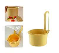 Passoire Cuisine Triangle, Passoire Evier Ventouses MagnéTique, Amovible Ouverture Rotative Passoir, Pour Le Lavage/L'Organisation Dans La Cuisine Et Le Filtre à DéChets Alimentaires (Jaune 1)