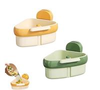 Passoire d'angle pour évier à ventouse, panier à ventouse pour déchets alimentaires, récupérateur de déchets alimentaires anti-encrassement, support de rangement triangulaire avec trou de drainage