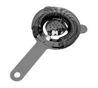 Passoire de Bar, Passoire à Cocktail en Acier Inoxydable, Passoire à Boissons Hawthorne avec Ressort Flexible, 3,6 X 6,3 Pouces (BLACK)