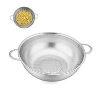 Passoire de Cuisine Ø 22 cm, Iinox Tamis de Avec Poignées, Panier Passoire au Dessus, pour Légumes et Fruits, égouttoir Pâtes, riz, Passe Lave-Vaisselle