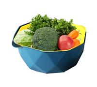 Passoire de cuisine avec double bac d'égouttement, passoire multifonction pour évier, passe au lave-vaisselle, d'espace pour chaque maison ainsi que la cuisine de camping en plein air