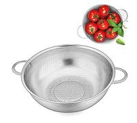 Passoire de cuisine avec poignées, passoire à pâtes en inox Ø 22 cm, panier passoire dessus, pour égoutter les pâtes, légumes et fruits, riz, passe au lave-vaisselle
