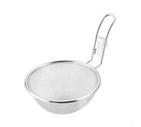 Passoire de cuisine en acier inoxydable 304 avec poignée | Écumoire en maille fine pour casseroles chaudes, pâtes, légumes | Outil d'évacuation des aliments résistant à la rouille pour évier | Cuisine