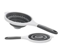Passoire de cuisine en silicone avec manche rond pliable 25,5 cm