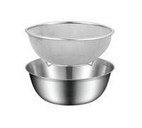 Passoire De Cuisine - Lavabo De 7,48 Pouces | Ensemble De Passoire De Cuisine En Acier Inoxydable Avec Bol À Mélanger | Égouttoir Alimentaire De Cuisïne | Pour Fruits Et Légumes, Panier En Rési