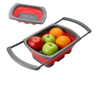 Passoire De Cuisine - Panier De Vidange Rétractable, Panier De Vidange De Légumes Pliant Avec Poignées Extensibles | Égouttoir À Passoire De Cuisine ]| Pour La Préparation De Repas De Pâtes Aux Fruits