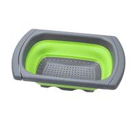 Passoire de cuisine, panier d'égouttage pliable pour légumes, poignée extensible, outil de lavage peu encombrant, accessoire de cuisine d'appartement de ferme, récipient de rinçage de pâtes aux fruits