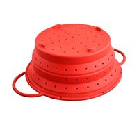Passoire de cuisine pliable, passoire à aliments souples, panier d'égouttage polyvalent, passoire d'évier avec poignées, passoire à pâtes en silicone pliable souple, passoire de cuisine polyvalente av
