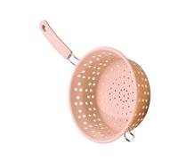 Passoire de cuisine résistante à la avec poignée ergonomique, cuillère filtrante de qualité pour égoutter et frire les aliments en toute sécurité, filtre résistant à la