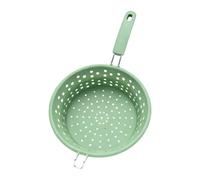 Passoire de cuisine résistante à la avec poignée ergonomique, cuillère filtrante de qualité pour égoutter et frire les aliments en toute sécurité, filtre résistant à la