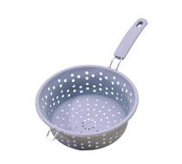 Passoire de cuisine résistante à la avec poignée ergonomique, cuillère filtrante de qualité pour égoutter et frire les aliments en toute sécurité, filtre résistant à la