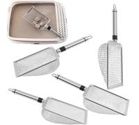 Passoire de jardin en métal - 28 x 9,9 x 5,1 cm, filet de classement interchangeable, plateau de tri robuste | Enlèvement de gravier et préparation de la terre végétale