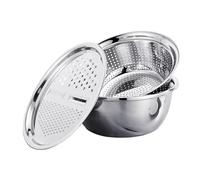 Passoire de préparation polyvalente en acier inoxydable, pour la cuisine à domicile, ensemble de 3 pièces, équipement de préparation des repas