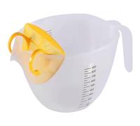 Passoire de riz, 1000 ml de tasse à mesurer, bol à lavage riz échelle claire avec poignée, laveuse lavable pour les fruits nettoyage, les légumes et les haricots
