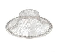 Passoire de vidange en acier inoxydable pour lavabo et douche avec couvercle de filtre attrape-cheveux conçu pour éviter les blocages et les mauvaises odeurs (11 cm)